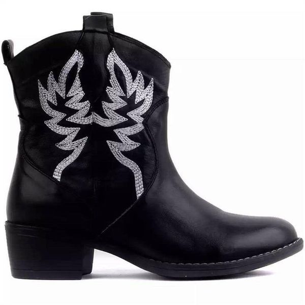 genuine leather embroidered women boots ankle boots motorcycle female autumn winter shoes woman punk motorcycle, Black
genuine leather embroidered women boots ankle boots motorcycle female autumn winter shoes woman punk motorcycle, Black