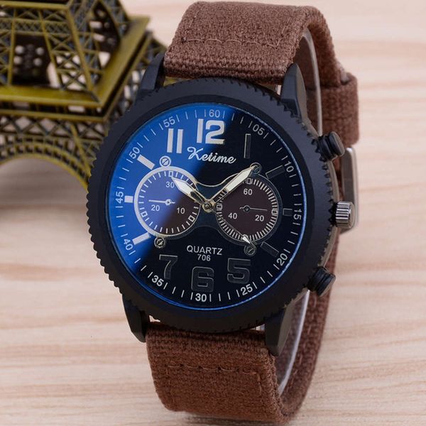 glass selling ray classic blu cloth sports luminous men's quartz watch 787r, Slivery;brown
glass selling ray classic blu cloth sports luminous men's quartz watch 787r, Slivery;brown