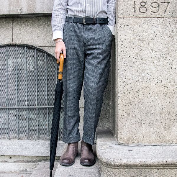 saorin british wool capri suit men's plaid casual pants elastic leggings
saorin british wool capri suit men's plaid casual pants elastic leggings