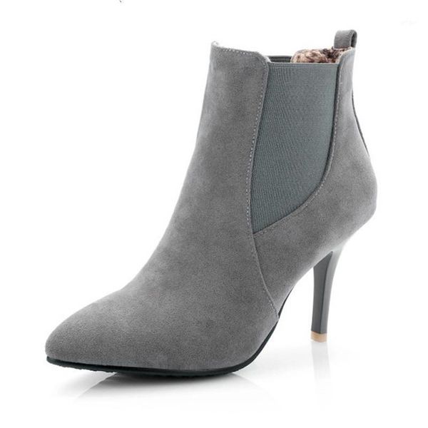 new women ankle boots high heels pointed toe ladies pumps boots faux suede slip on shoes woman big size 34-43 xkd20081, Black
new women ankle boots high heels pointed toe ladies pumps boots faux suede slip on shoes woman big size 34-43 xkd20081, Black