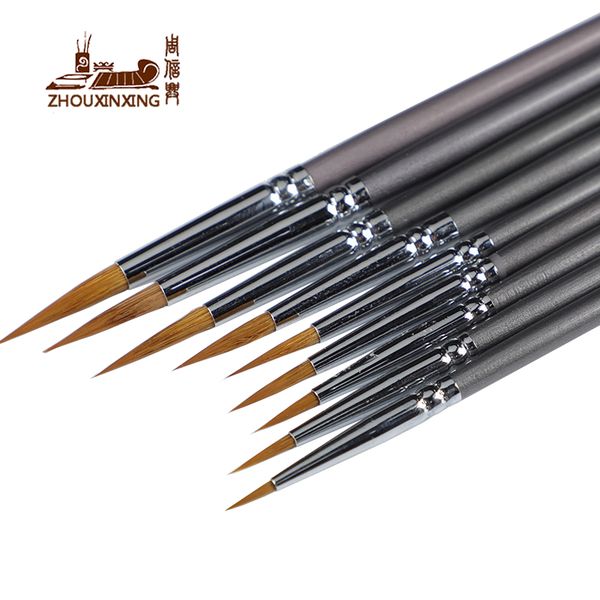 9 pcs weasel hair line book brush painting watercolor gouache oil painting hook line pen durable thin silver birch pen rod art, Black;red
9 pcs weasel hair line book brush painting watercolor gouache oil painting hook line pen durable thin silver birch pen rod art, Black;red