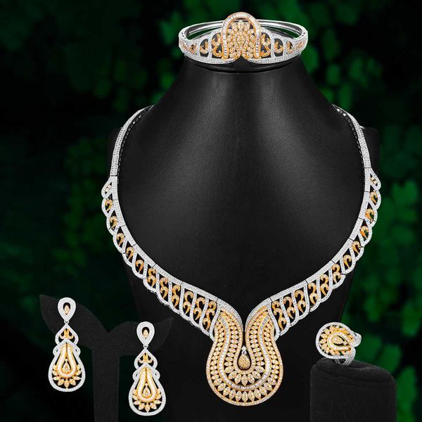 sparkling 4pcs luxury peacock flowers jewelry sets for women wedding african cubic zircon dubai bridal jewelry 2020, Silver
sparkling 4pcs luxury peacock flowers jewelry sets for women wedding african cubic zircon dubai bridal jewelry 2020, Silver