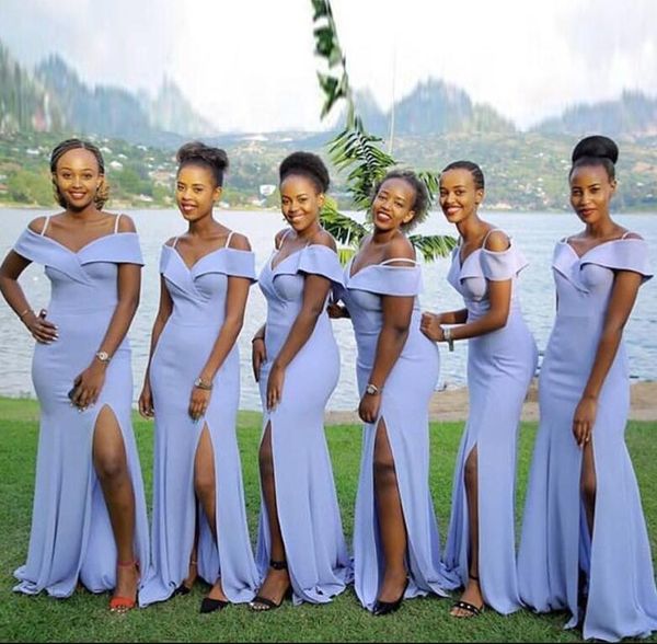 2021 mermaid bridesmaid dresses spaghetti straps side slit sweep train chiffon boho country wedding maid of honor gown formal occasion wear, White;pink
2021 mermaid bridesmaid dresses spaghetti straps side slit sweep train chiffon boho country wedding maid of honor gown formal occasion wear, White;pink