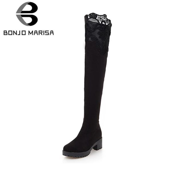 boots chic big size 42 chunky heels platform slip on lace leisure over the knee long shoes women, Black
boots chic big size 42 chunky heels platform slip on lace leisure over the knee long shoes women, Black