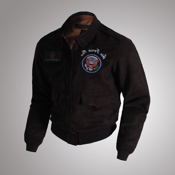 a-2 bomber jackets vintage us air force military men's coat short style brown, Black;brown
a-2 bomber jackets vintage us air force military men's coat short style brown, Black;brown