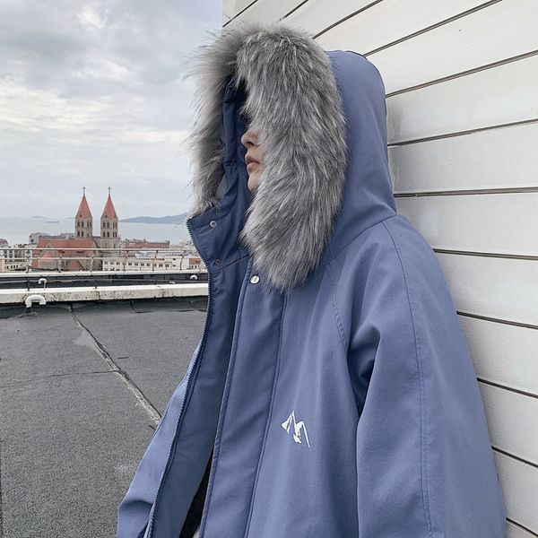 2021 new men's thicken zipper parkas winter new woman hooded oversize coats korean streetwear warm clothing xgk6, Black
2021 new men's thicken zipper parkas winter new woman hooded oversize coats korean streetwear warm clothing xgk6, Black
