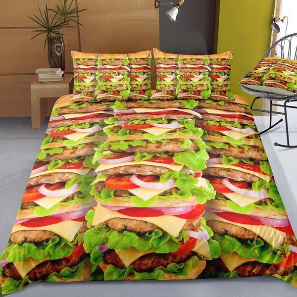 bedding sets 3d set duvet cover polyester hamburger fries bed linen comfortable bedclothes soft pillowcase1
bedding sets 3d set duvet cover polyester hamburger fries bed linen comfortable bedclothes soft pillowcase1