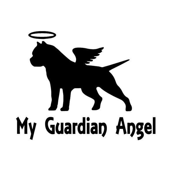 14.2x11.1cm my guardian angel car sticker decal vinyl pit bull american bully dog black/silver c24-1558
14.2x11.1cm my guardian angel car sticker decal vinyl pit bull american bully dog black/silver c24-1558