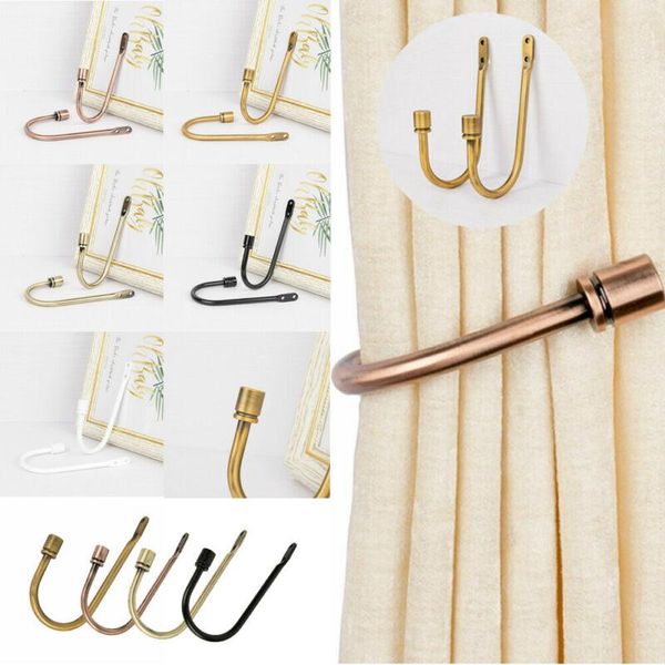 2020 1pcs metal curtain tie back hold backs u-shaped curtain wall hook black silver gold holders with 2 screws hanging
2020 1pcs metal curtain tie back hold backs u-shaped curtain wall hook black silver gold holders with 2 screws hanging