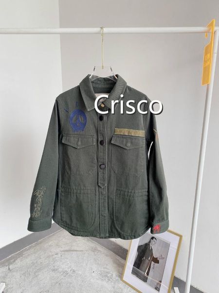 women jacket embroidered printed army green jacket fall 2020 women clothing, Black;brown
women jacket embroidered printed army green jacket fall 2020 women clothing, Black;brown