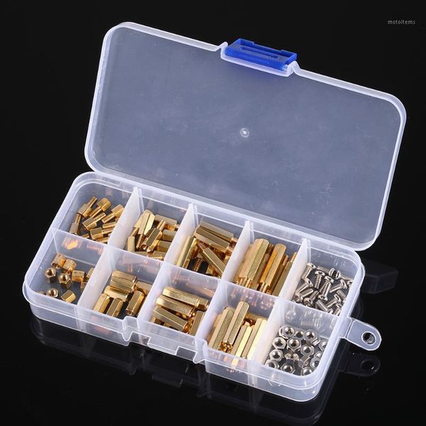 120pcs m3 screw nut assortment set pcb hex male female threaded brass standoffs long screw bolt motherboard standoff threaded1
120pcs m3 screw nut assortment set pcb hex male female threaded brass standoffs long screw bolt motherboard standoff threaded1