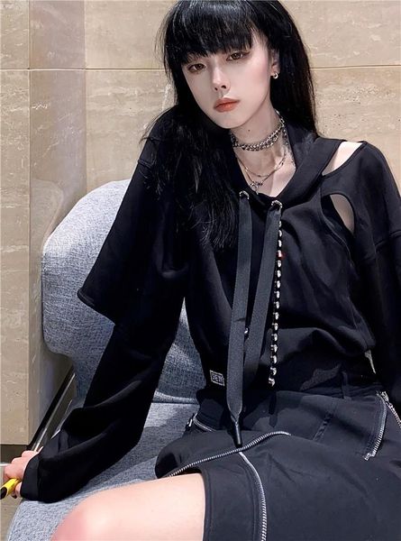 women's suits & blazers high-quality designer 2021 autumn long-sleeved stitching fashionable hollow pullover sweater, White;black
women's suits & blazers high-quality designer 2021 autumn long-sleeved stitching fashionable hollow pullover sweater, White;black