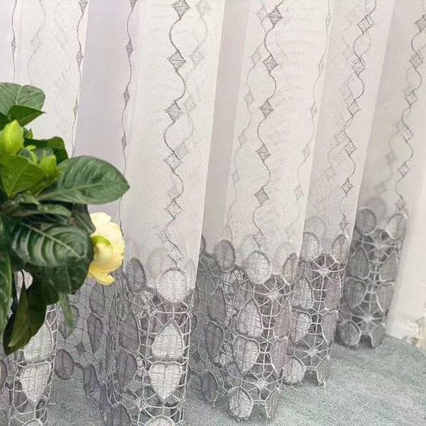 pastoral gray embroidery diamond stripetulle curtains for living room white lace loving heart bottom sheer bedroom window drapes
pastoral gray embroidery diamond stripetulle curtains for living room white lace loving heart bottom sheer bedroom window drapes