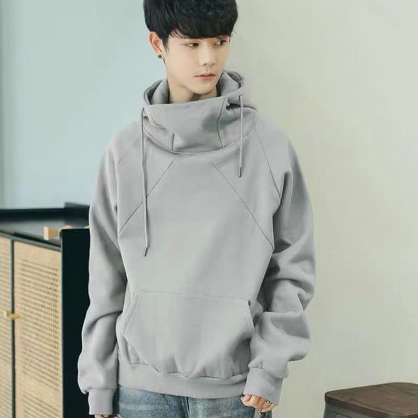 men's winter size plus velvet thickening korean loose hat jacket couple long kg-54, Black
men's winter size plus velvet thickening korean loose hat jacket couple long kg-54, Black