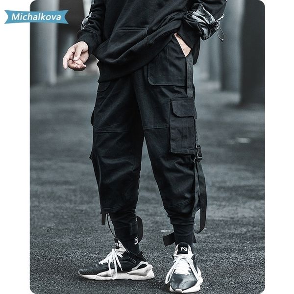 big pockets men cargo pants harajuku streetwear loose sweatpants hip hop casual joggers men trousers ribbon military michalkova 201110, Black
big pockets men cargo pants harajuku streetwear loose sweatpants hip hop casual joggers men trousers ribbon military michalkova 201110, Black