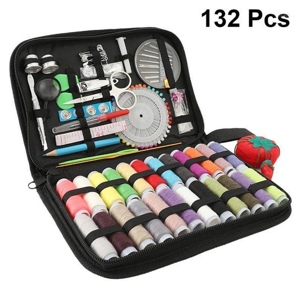 1 set 132pcs household sewing kit sewing tool needle threads threader accessories for home (random color)1, Black
1 set 132pcs household sewing kit sewing tool needle threads threader accessories for home (random color)1, Black