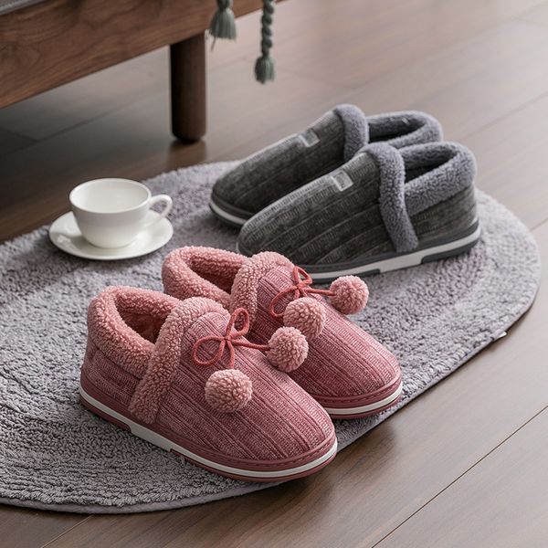 women and men couple cotton slippers mens winter household warm non-slip indoor home plush shoes women outer wear shoes, Black
women and men couple cotton slippers mens winter household warm non-slip indoor home plush shoes women outer wear shoes, Black