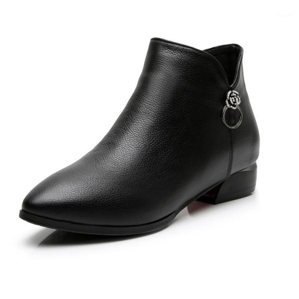 boots matte cowhide single light comfort warm winter low heel genuine leather shoes snow women big size1, Black
boots matte cowhide single light comfort warm winter low heel genuine leather shoes snow women big size1, Black