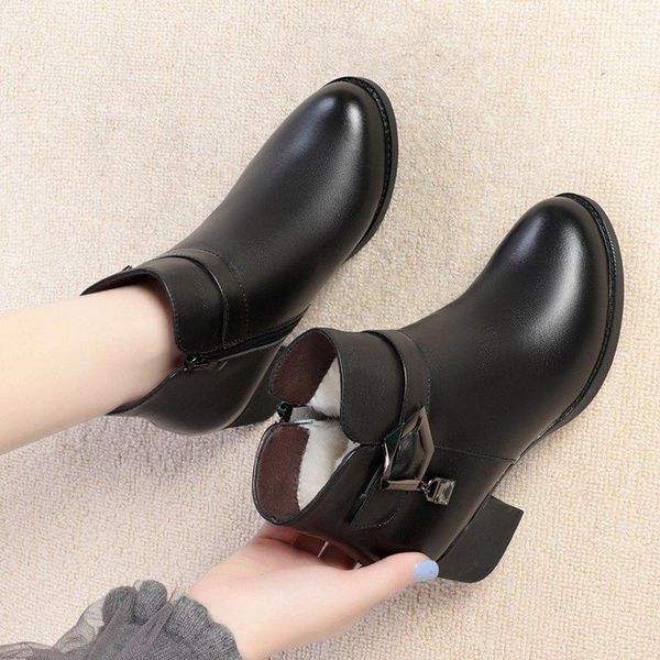 boots white mid-calf booties ladies shoes low heels winter footwear round toe boots-women short 2021 rubber autumn, Black
boots white mid-calf booties ladies shoes low heels winter footwear round toe boots-women short 2021 rubber autumn, Black