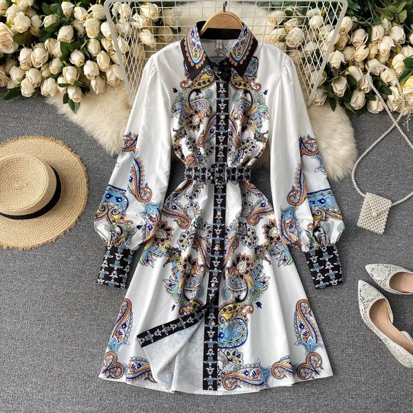 2021 new singiny court wind print dress ladies collar puff button the line dressed autumn fashion streetwear short dresses 57lj, Black;gray
2021 new singiny court wind print dress ladies collar puff button the line dressed autumn fashion streetwear short dresses 57lj, Black;gray