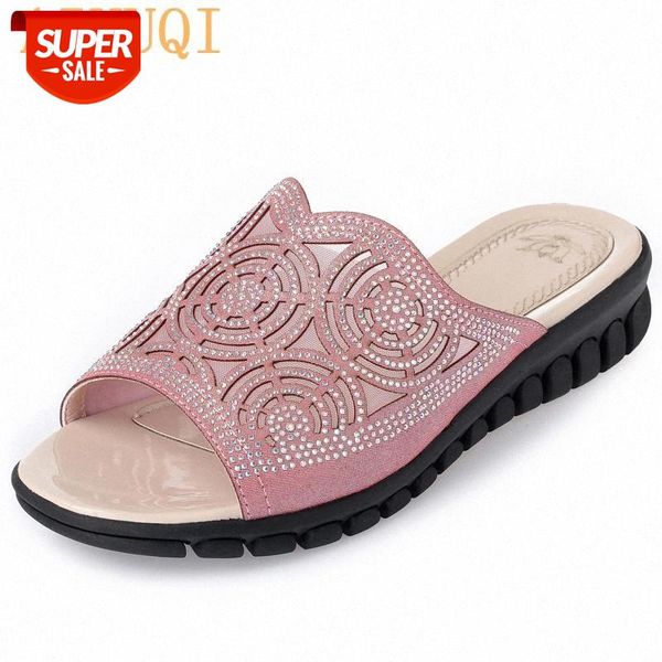 aiyuqi 2020 summer crystal female flip flop flat bottom comfortable large size 41 42 43 bling gold silver slippers female beach #j74w, Black
aiyuqi 2020 summer crystal female flip flop flat bottom comfortable large size 41 42 43 bling gold silver slippers female beach #j74w, Black