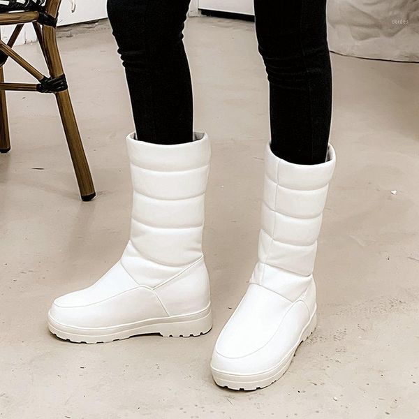 boots waterproof snow women winter warm plush flat heels mid calf slip on platform ladies shoes black white pink big size1
boots waterproof snow women winter warm plush flat heels mid calf slip on platform ladies shoes black white pink big size1