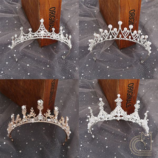 headdress bride korean wedding dress accessories princess crown hair band, Silver
headdress bride korean wedding dress accessories princess crown hair band, Silver