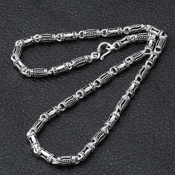 wholesale s925 sterling silver personality creative bamboo festival retro thai silver 6mm wide men and women wild necklace
wholesale s925 sterling silver personality creative bamboo festival retro thai silver 6mm wide men and women wild necklace