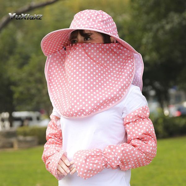 summer autumn new travel sunscreen sun hat for women cycling neck guard sleeves sun womans hats combo set, Blue;gray
summer autumn new travel sunscreen sun hat for women cycling neck guard sleeves sun womans hats combo set, Blue;gray