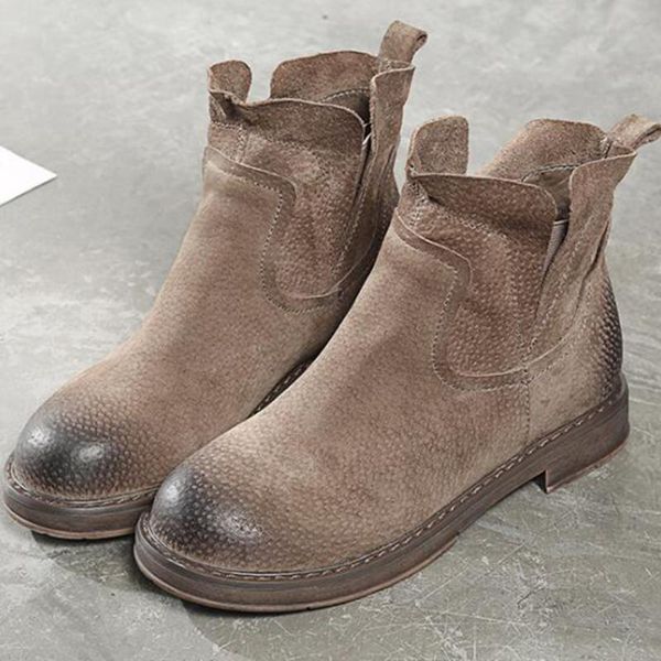new casual genuine leather women's boots autumn winter fashion retro flat women's boots comfortable women short ll667, Black
new casual genuine leather women's boots autumn winter fashion retro flat women's boots comfortable women short ll667, Black