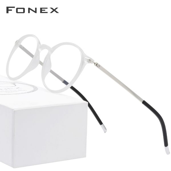 fonex tr90 round glasses frame men women vintage prescription eyeglasses frame myopia optical spectacles retro korea eyewear 725 t200428, Silver
fonex tr90 round glasses frame men women vintage prescription eyeglasses frame myopia optical spectacles retro korea eyewear 725 t200428, Silver