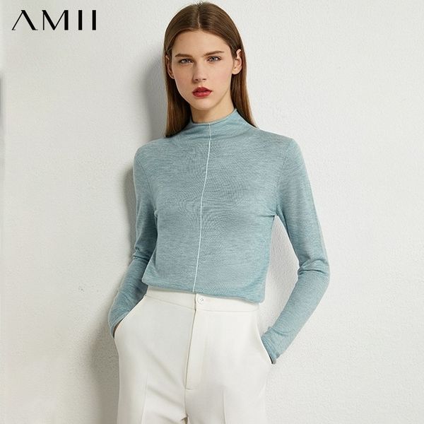 amii minimalism autumn fashion women sweater solid thin slim fit turtleneck sweater female pullover 12040610 201023, White;black
amii minimalism autumn fashion women sweater solid thin slim fit turtleneck sweater female pullover 12040610 201023, White;black
