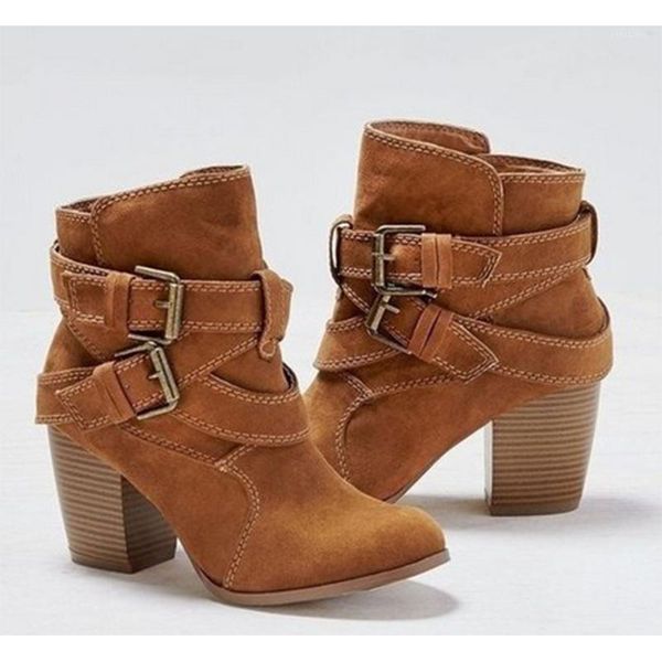 boots women ankle high heels buckle female round toe woman thick heel women's belt flock comfort shoes ladies pumps plus size1, Black
boots women ankle high heels buckle female round toe woman thick heel women's belt flock comfort shoes ladies pumps plus size1, Black