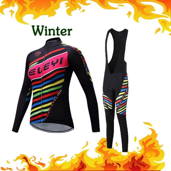 women thermal fleece clothes winter cycling jersey road bike pro team clothing set triathlon bicycle uniform kit sweatshirt suit, Black;blue
women thermal fleece clothes winter cycling jersey road bike pro team clothing set triathlon bicycle uniform kit sweatshirt suit, Black;blue