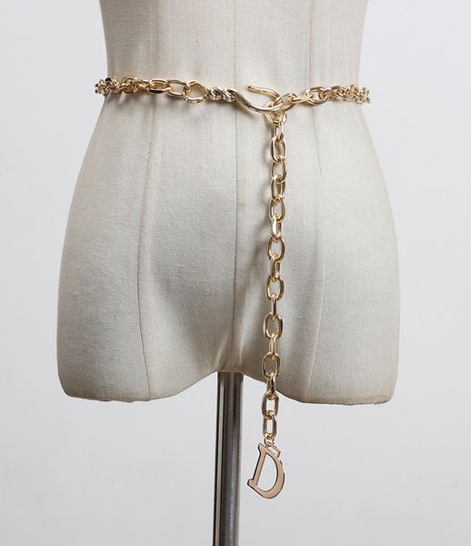 trendy magazine style waist letter d alloy waist chain imitation copper waist metal chain belt thin, Silver
trendy magazine style waist letter d alloy waist chain imitation copper waist metal chain belt thin, Silver