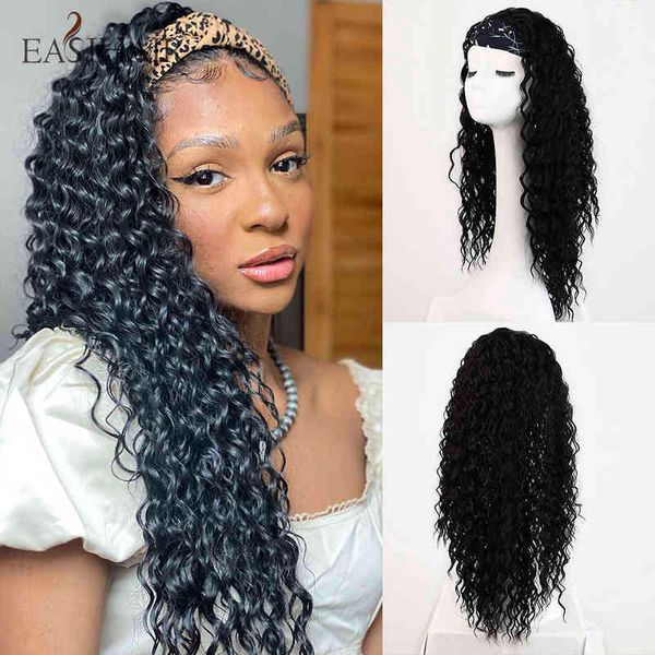 hair easi black long kinky curly silk headband for women afro synthetic scarf no glue sew 220301, Black;brown
hair easi black long kinky curly silk headband for women afro synthetic scarf no glue sew 220301, Black;brown