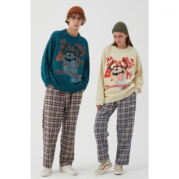 cartoon sweater pullover jumper men printed knitted sweater hip hop harajuku streetwear casual autumn male loose couples1, White;black
cartoon sweater pullover jumper men printed knitted sweater hip hop harajuku streetwear casual autumn male loose couples1, White;black