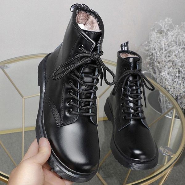 winter women boots genuine leather square heel ankle boots plush warm short lace-up female shoes botas mujer size 35-46 #kq9m, Black
winter women boots genuine leather square heel ankle boots plush warm short lace-up female shoes botas mujer size 35-46 #kq9m, Black