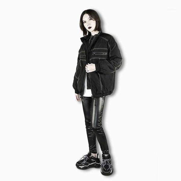 casual fashion jacket women black loose cotton jackets coats zipper elastic waist comfortable1, Black;brown
casual fashion jacket women black loose cotton jackets coats zipper elastic waist comfortable1, Black;brown
