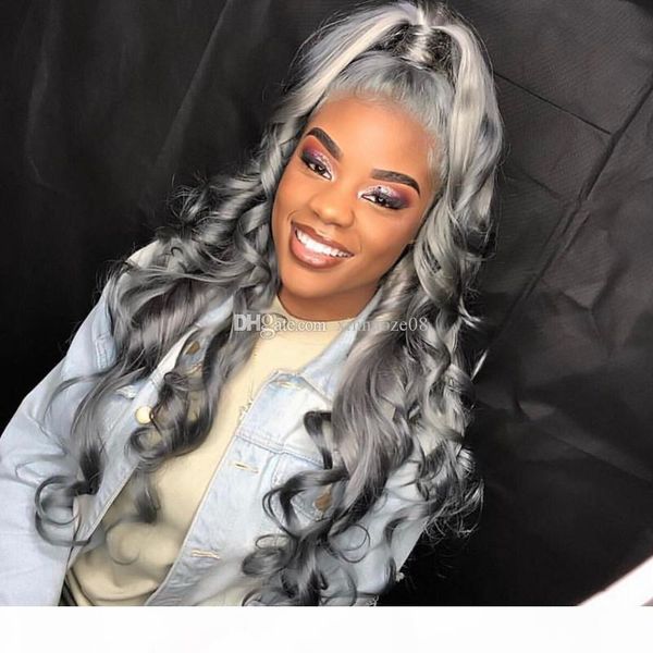 part gray brazilian human hair glueless full lace wig with baby hair sliver grey body wave lace front wigs 130% density, Black;brown
part gray brazilian human hair glueless full lace wig with baby hair sliver grey body wave lace front wigs 130% density, Black;brown
