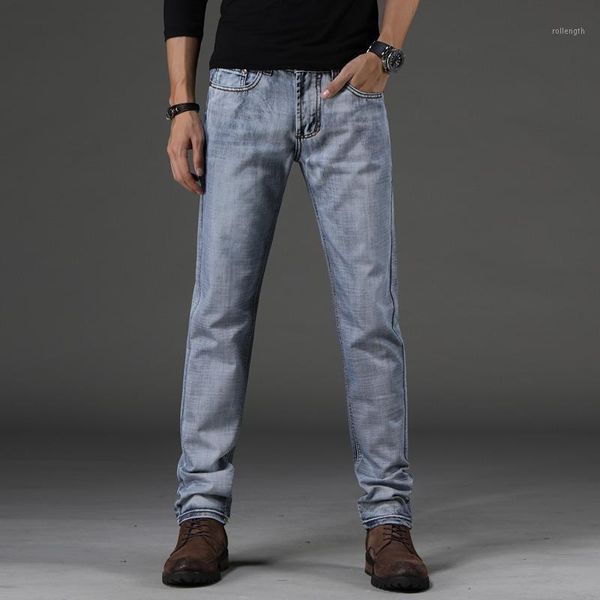 men spring autumn fashion korea style denim pant elastic waist vintage jeans business casual straight jean trousers 38 plus size1, Blue
men spring autumn fashion korea style denim pant elastic waist vintage jeans business casual straight jean trousers 38 plus size1, Blue