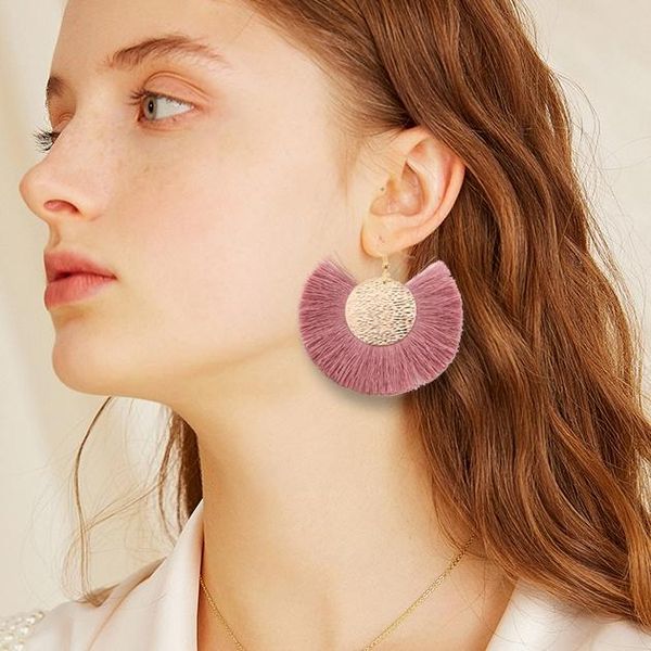 louleur red pink black drop earrings for women long tassel earrings big statement gold boho jewelry 2020 summer, Silver
louleur red pink black drop earrings for women long tassel earrings big statement gold boho jewelry 2020 summer, Silver