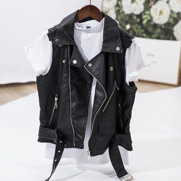 punk faux leather vest jacket women sleeveless motorcycle biker jackets black waistcoat retro cool female zipper short coat 4xl1, Black;white
punk faux leather vest jacket women sleeveless motorcycle biker jackets black waistcoat retro cool female zipper short coat 4xl1, Black;white