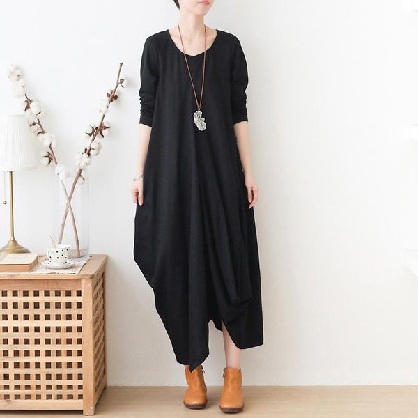 casual dresses women black gown irregular hem dress 2021 autumn solid female full sleeve vestido largo verano mujer ladied, Black;gray 
casual dresses women black gown irregular hem dress 2021 autumn solid female full sleeve vestido largo verano mujer ladied, Black;gray