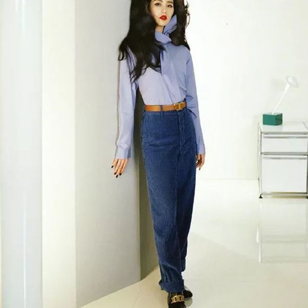 2021 autumn new style lace temperament long sleeve shirt thin velvet belt corduroy pants of two women's garment clothes srbz, White
2021 autumn new style lace temperament long sleeve shirt thin velvet belt corduroy pants of two women's garment clothes srbz, White