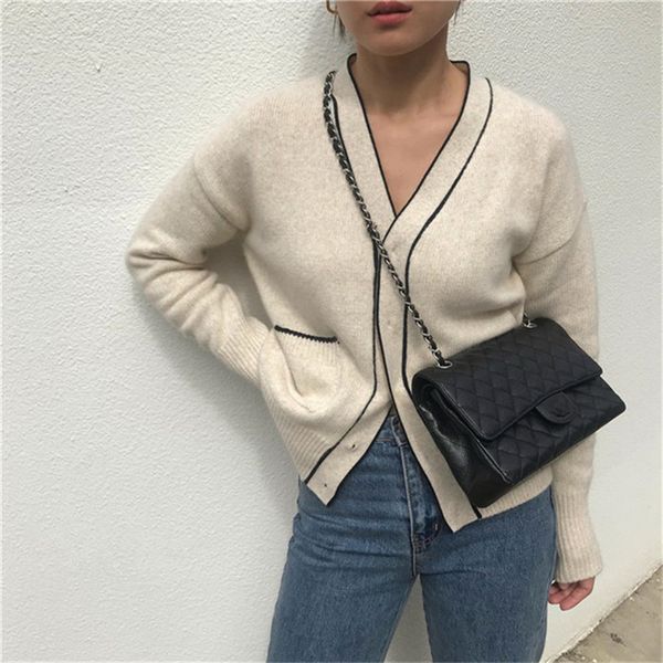 colorfaith 2020 autumn winter women's sweaters loose casual fashionable knitwear korean knitted ladies button cardigans swc7752 c1030, Black
colorfaith 2020 autumn winter women's sweaters loose casual fashionable knitwear korean knitted ladies button cardigans swc7752 c1030, Black