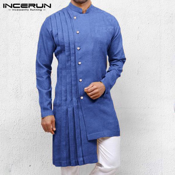 incerun vintage irregular shirt men solid color long sleeve 2019 ethnic stand collar retro clothing men long shirts s-5xl1, White;black
incerun vintage irregular shirt men solid color long sleeve 2019 ethnic stand collar retro clothing men long shirts s-5xl1, White;black