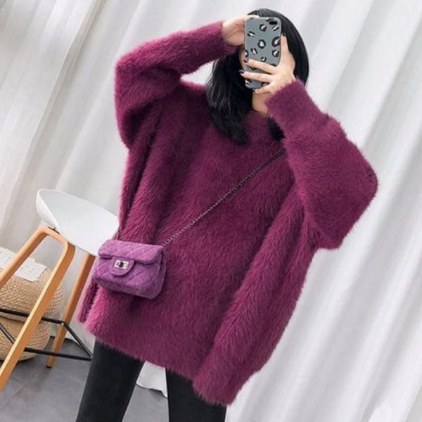 women's sweaters women candy colors fashion autumn winter warm mohair o-neck pullover long sleeve casual sweater knitted, White;black
women's sweaters women candy colors fashion autumn winter warm mohair o-neck pullover long sleeve casual sweater knitted, White;black