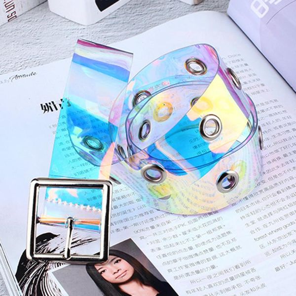stylish pu transparent women belt laser holographic buckle wide waistband invisible punk waist belt clear waist, Black;brown
stylish pu transparent women belt laser holographic buckle wide waistband invisible punk waist belt clear waist, Black;brown