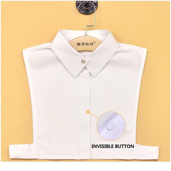 elegant fake collar shirt cotton white detachable collar fake women vintage ladies false blouse collar lapel half shirt qylvao, Blue;red
elegant fake collar shirt cotton white detachable collar fake women vintage ladies false blouse collar lapel half shirt qylvao, Blue;red